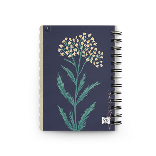 Floral 'My Journey' Spiral Journal — Botanical Notebook for Daily Reflection