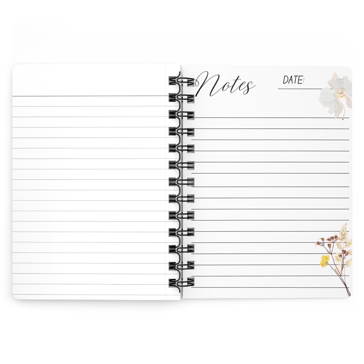 Floral Spiral Journal — "My Journal" / Inspirational Floral Notebook